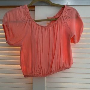 Pink crop top